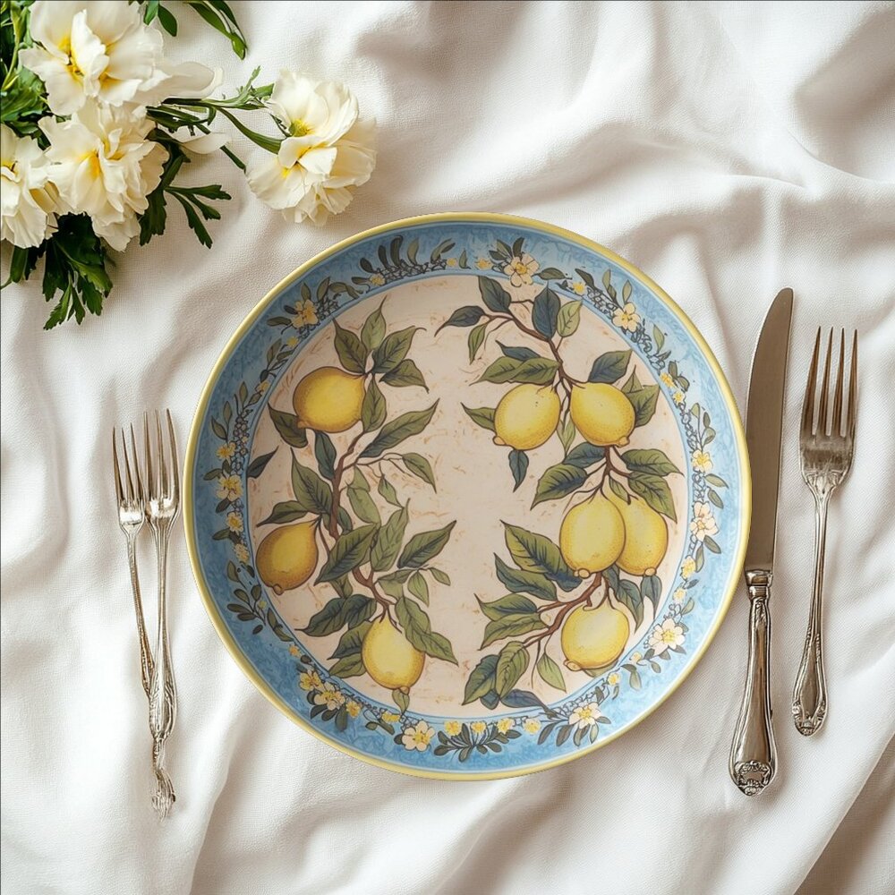Lemon ThermoSaf Plate - Lemon Themed Plates for Zesty Summer - Picture 5 of 8